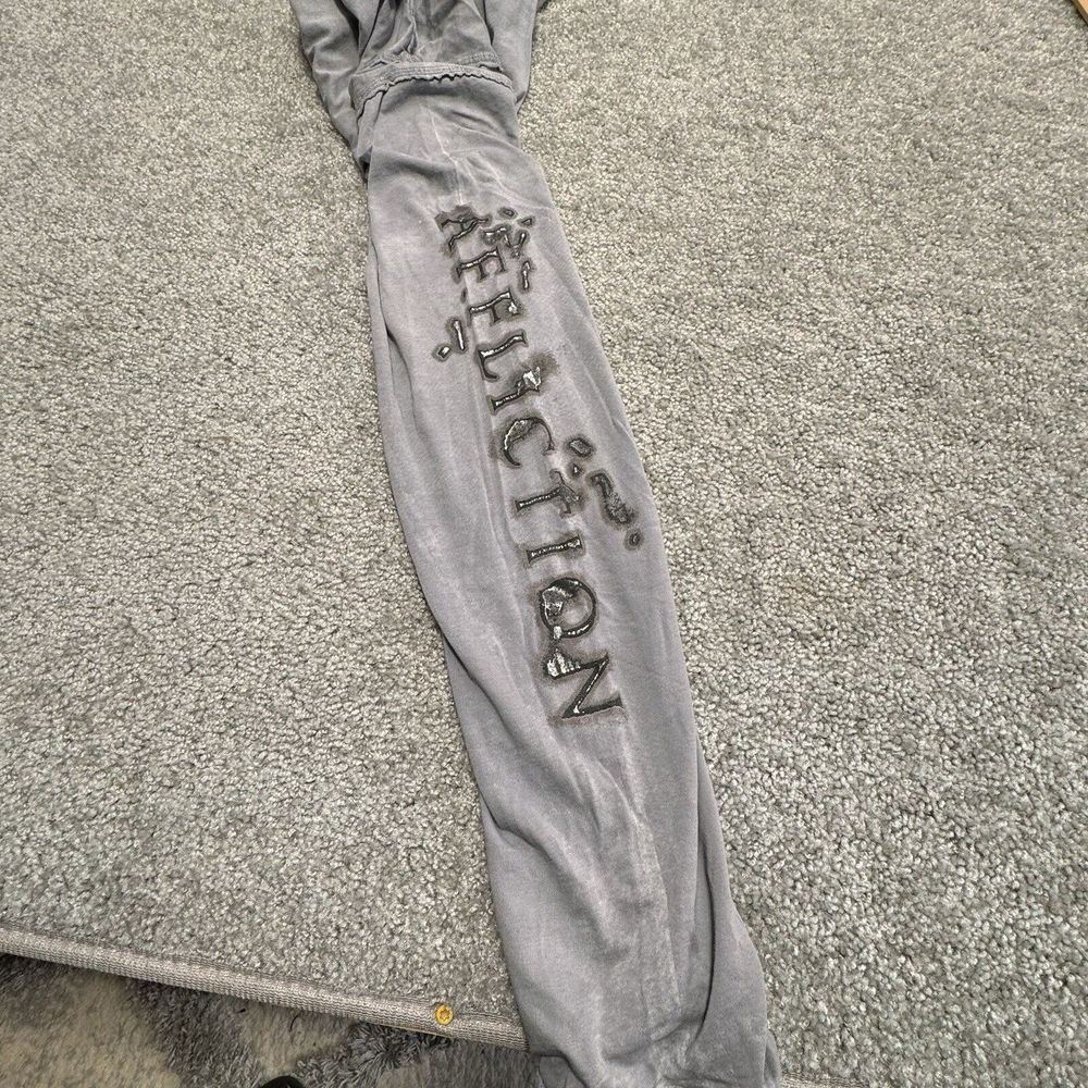 Affliction Slit‎ Neck Long Sleeve tee t-shirt Gray Size 2XL - Picture 8 of 9